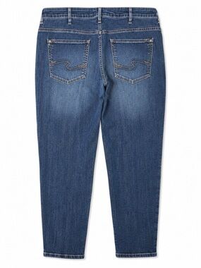 Silver Jeans Suki Skinny Crop 16W Medium Wash Stretch Denim Capri Jeans Women